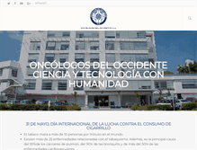 Tablet Screenshot of oncologosdeloccidente.com